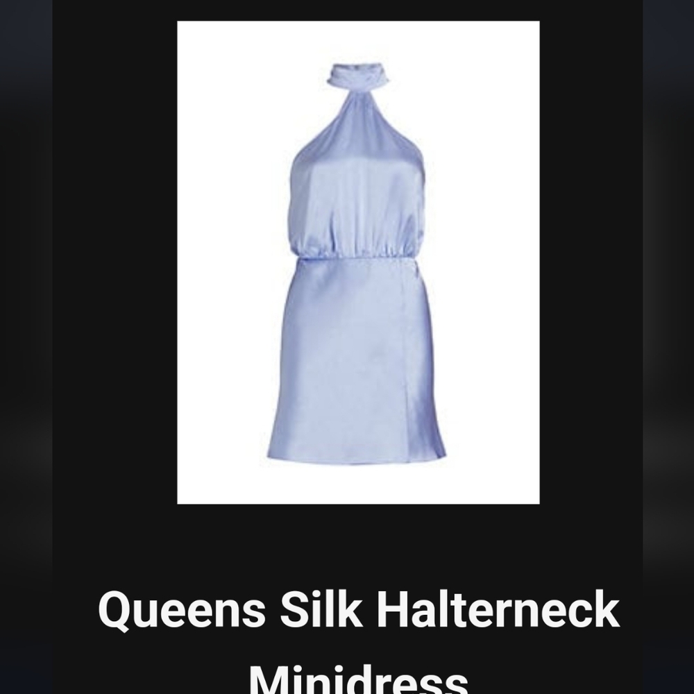 Silk mini dress